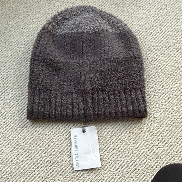 Barefoot Dreams Cozy Plush Rib Beanie - Charcoal - Picture 3 of 3